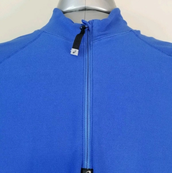 Asics XL Blue Semi-Fitted Light-Weight Pullover - Picture 3 of 7